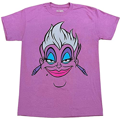 Amazon.com: Villains Ursula Face T-Shirt (Small) Orchid : Clothing